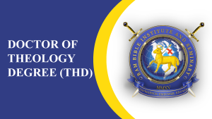 Doctor of Theology Degree (THD)